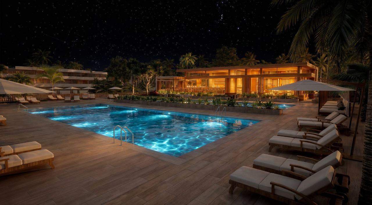 Two swimming pools